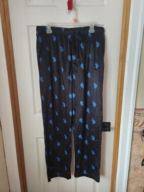 U.S. Polo Assn. Black Pajamas with Blue Logo Print
